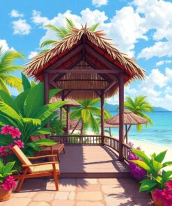 Cabana View Paint Numbers