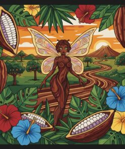 Vintage Tropical Cacao Sprite Paint By Numbers