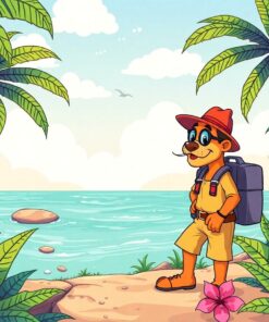 Cartoon Explorer Paint Numbers