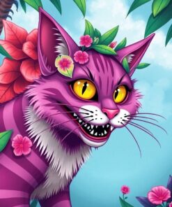 Cheshire Cat Paint Numbers