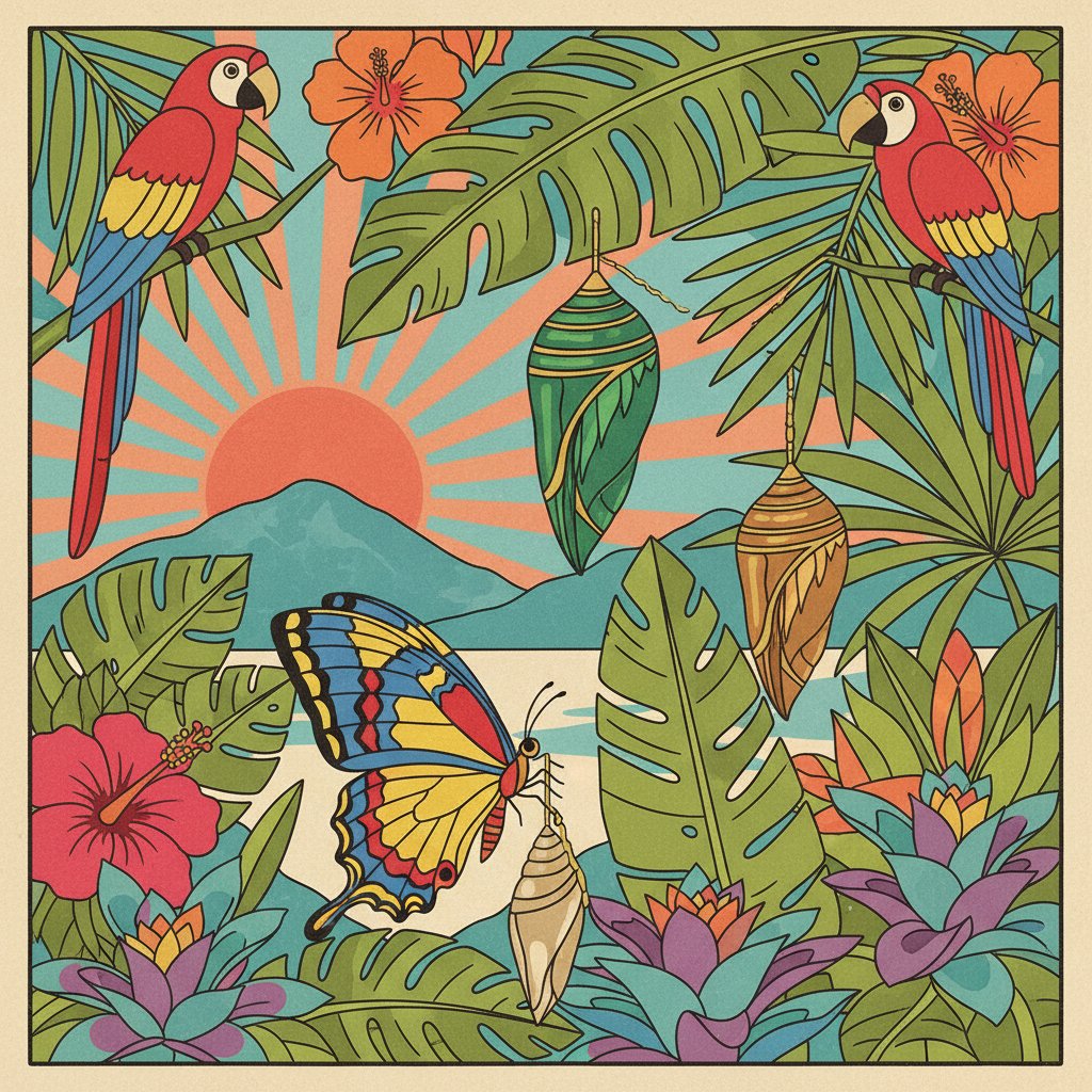 vintage-tropical-chrysalis-study-paint-by-numbers-kit