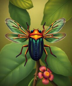 Cicada Study Paint Numbers