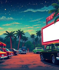 Cinema Night Paint Numbers