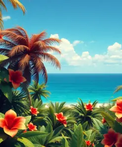 Vintage Tropical Cinema Shades Paint By Numbers