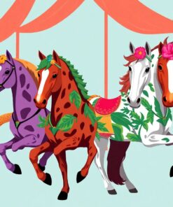 Circus Horses Paint Numbers