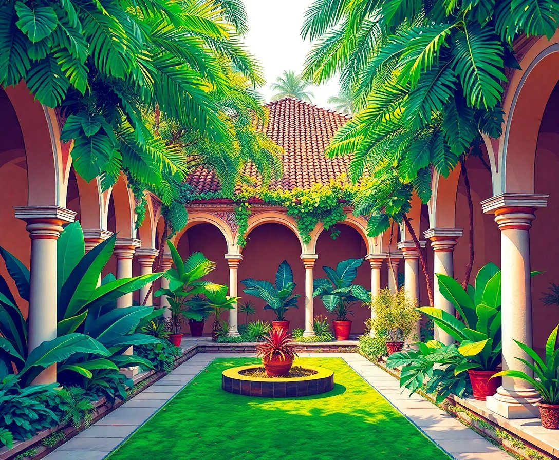 Cloister Garden Paint Numbers Cloister Garden Paint Numbers