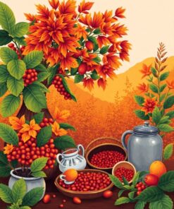 Coffee Harvest Paint Numbers