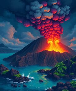 Crater Storm Paint Numbers