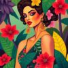 Cubist Lady Paint Numbers