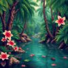 Dryad Lagoon Paint Numbers