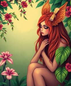 Dryad Mourns Paint Numbers