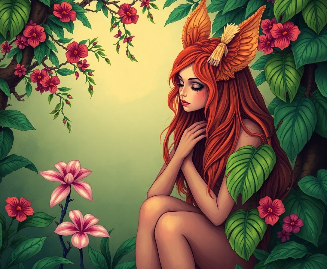 Dryad Mourns Paint Numbers Dryad Mourns Paint Numbers