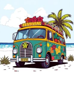 Festival Bus Paint Numbers