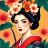 Geisha Portrait Paint Numbers