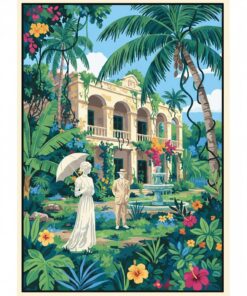 Vintage Tropical Ghost Estate Paint By Numbers