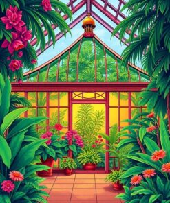 Tropical Glasshouse Paint Numbers