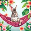 Hammock Rabbit Paint Numbers