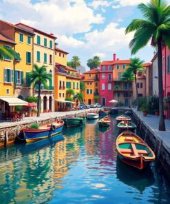 Tropical Harbor Paint Numbers