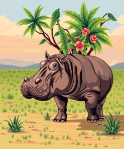 Hippo Pod Paint Numbers