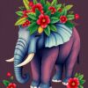 Holiday Elephant Paint Numbers