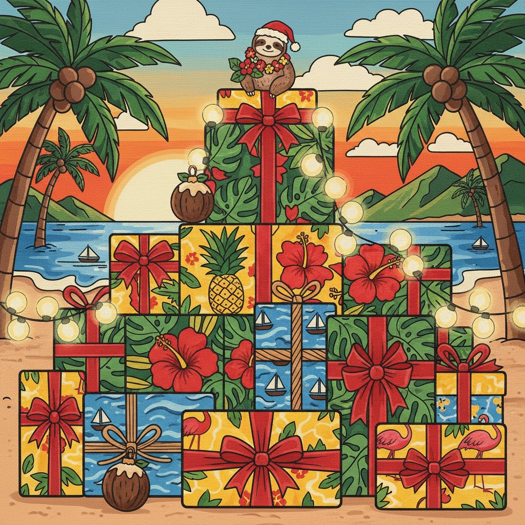 vintage-tropical-holiday-parcels-paint-by-numbers-kit