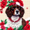 Holiday Spaniel Paint Numbers