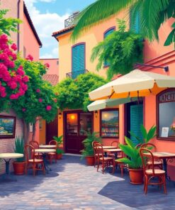 Island Cafe Paint Numbers