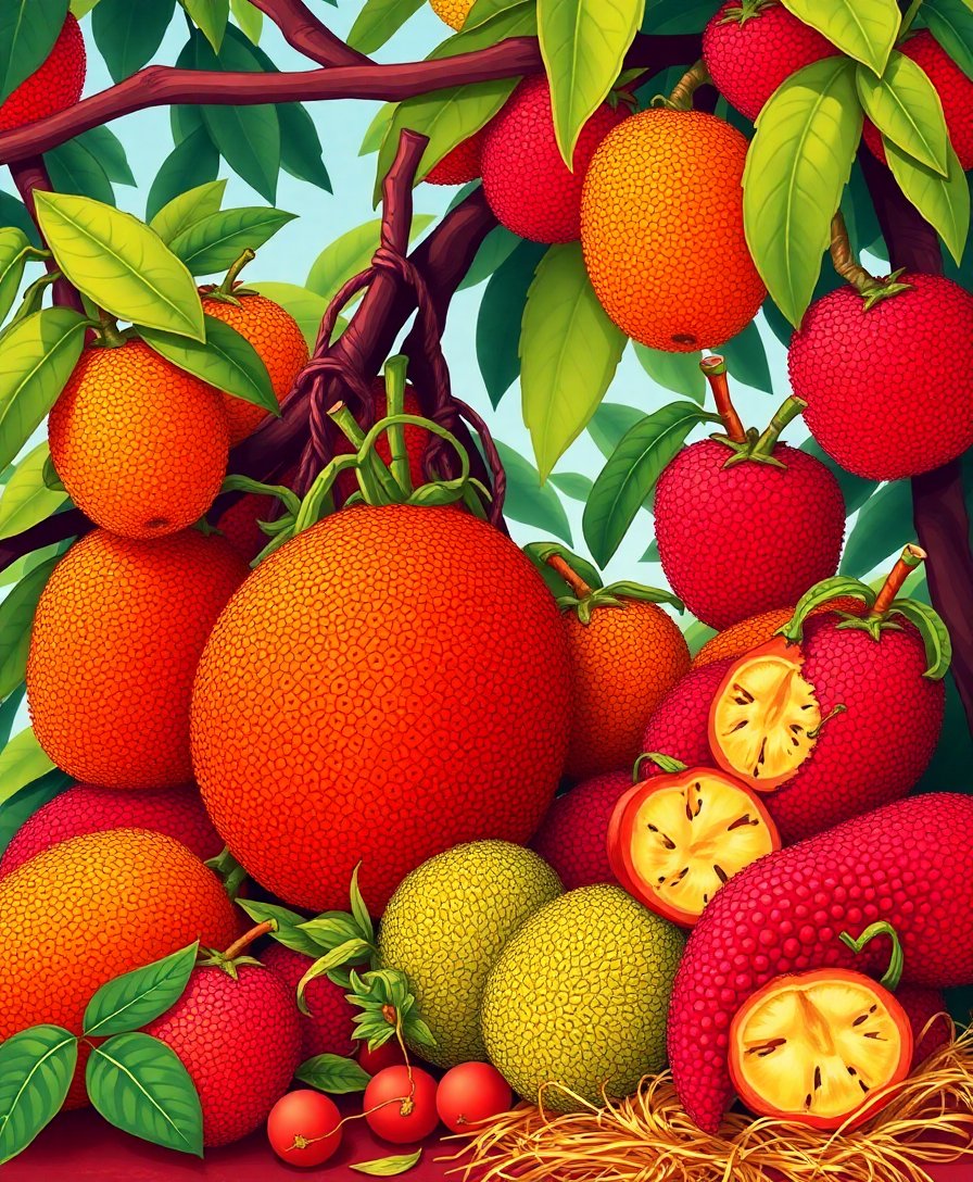 Jackfruit Harvest Paint Numbers Jackfruit Harvest Paint Numbers