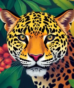 Jaguar Gaze Paint Numbers