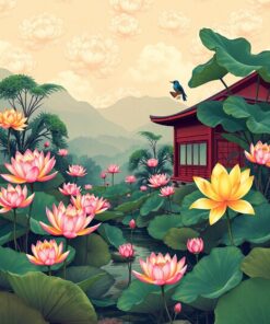 Lotus Oasis Paint Numbers