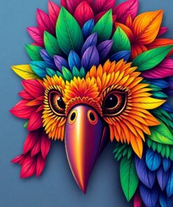 Macaw Mask Paint Numbers