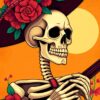 Mariachi Skeleton Paint Numbers