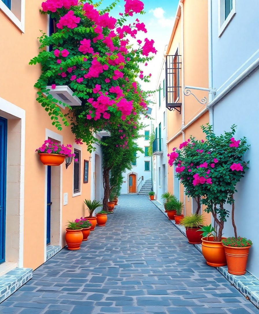 Mykonos Lane Paint Numbers Mykonos Lane Paint Numbers