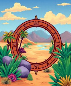 Oasis Compass Paint Numbers