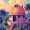 Tropical Observatory Paint Numbers