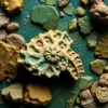 Vintage Tropical Ocean Fossil Paint By Numbers