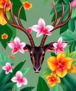 Orchid Antlers Paint Numbers