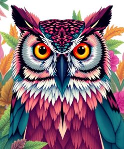 Owl Gaze Paint Numbers