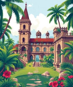 Palace Ruins Paint Numbers