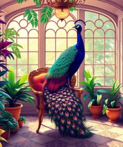 Peacock Chair Paint Numbers