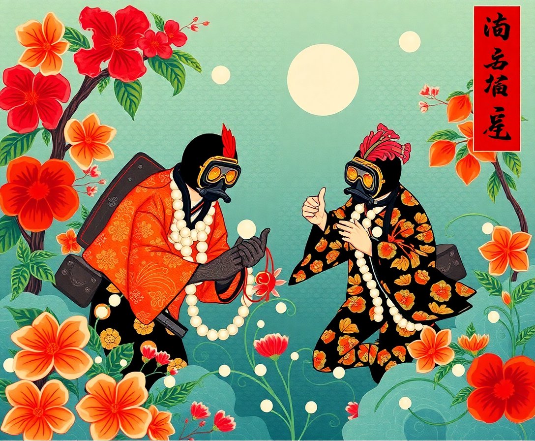 Pearl Divers Paint Numbers Pearl Divers Paint Numbers