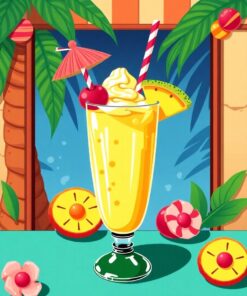 Pineapple Shake Paint Numbers