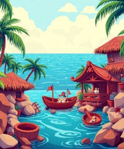 Pirate Cove Paint Numbers