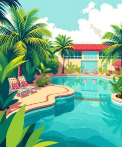 Pool Oasis Paint Numbers