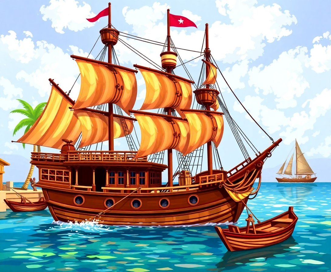 vintage-tropical-port-galleon-paint-by-numbers-kit