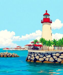 Port Lighthouse Paint Numbers