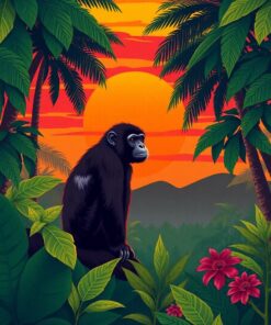 Primate Sunset Paint Numbers