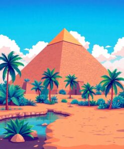 Pyramid Oasis Paint Numbers