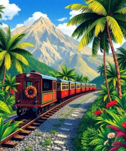 Railway Journey Paint Numbers