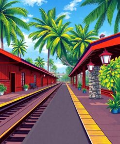 Railway Platform Paint Numbers